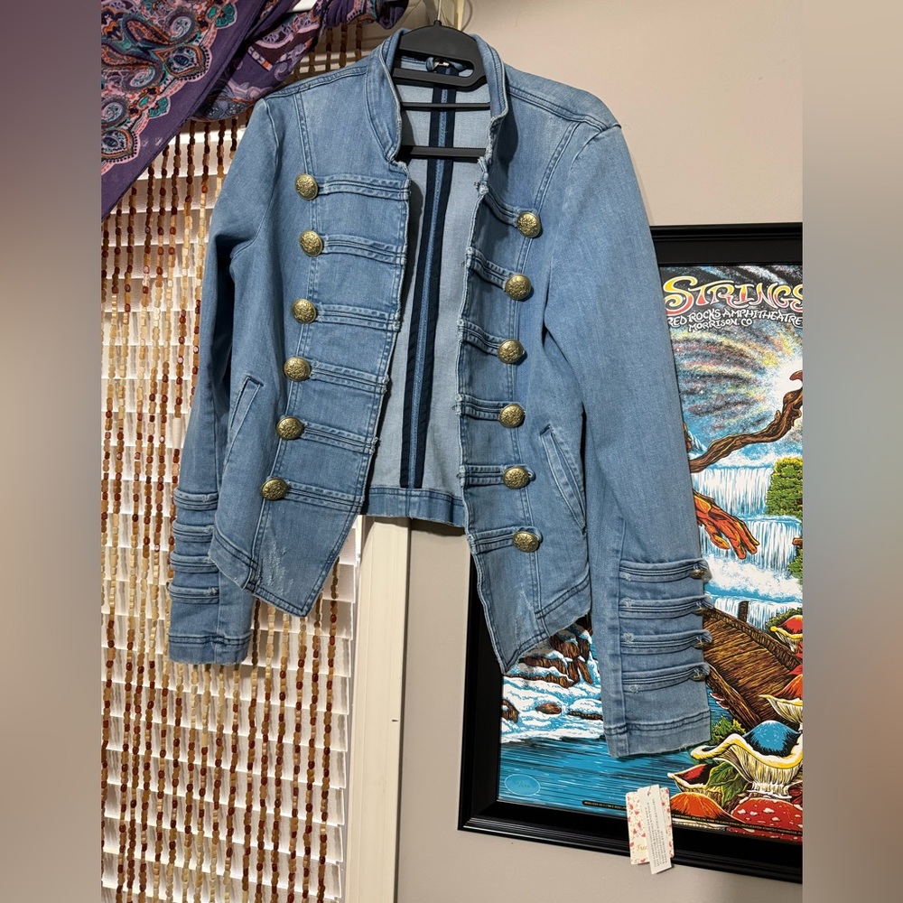 Free People Indigo Blue Jacket